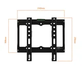 Кронштейн для телевизора Buro FX1S черный 15"-48" макс.25кг настенный фиксированный