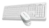 Клавиатура + мышь A4Tech Fstyler FG1010S клав:белый/серый мышь:белый/серый USB беспроводная Multimedia (FG1010S WHITE)