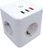 Умная розетка Digma DiPlug Cube 1 EU Wi-Fi белый (DPC13S)