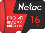 Носитель информации Netac P500 Extreme PRO 16GB MicroSDHC V10/U1/C10 up to 100MB/s, retail pack with SD Adapter