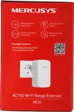Повторитель беспроводного сигнала Mercusys ME20 AC750 10/100BASE-TX белый