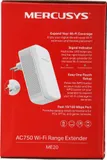 Повторитель беспроводного сигнала Mercusys ME20 AC750 10/100BASE-TX белый