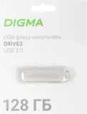 Флеш Диск Digma 128Gb DRIVE3 DGFUM128A30SR USB3.0 серебристый