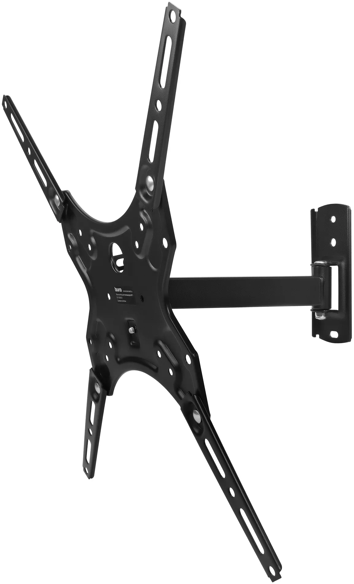 Кронштейн для телевизора Buro MF1 черный 13"-60" макс.25кг настенный поворот и наклон