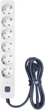 Сетевой фильтр Powercom SP-06W 5,0 м 5.0м (6 розеток) белый/серый (коробка)