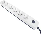 Сетевой фильтр Powercom SP-06W 5,0 м 5.0м (6 розеток) белый/серый (коробка)