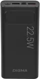 Мобильный аккумулятор Digma DGPF20A 20000mAh QC3.0/PD3.0 22.5W 3A 2xUSB-A/USB-C черный (DGPF20A22PBK)