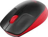Мышь Logitech M190 черный/красный оптическая (1000dpi) беспроводная USB (2but)