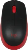 Мышь Logitech M190 черный/красный оптическая (1000dpi) беспроводная USB (2but)