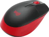 Мышь Logitech M190 черный/красный оптическая (1000dpi) беспроводная USB (2but)