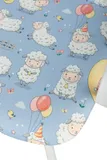 Кресло детское Бюрократ Burokids 1 W голубой овечки крестов. пластик пластик белый