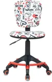 Кресло детское Бюрократ CH-204-F мультиколор красные губы крестов. пластик подст.для ног