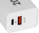 Сетевое зар./устр. Digma DGW2D 20W 3A+1A (PD+QC) USB-C/USB-A универсальное белый (DGW2D0F110WH)