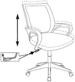 Кресло детское Бюрократ BUROKIDS 1 W розовый сланцы крестов. пластик пластик белый