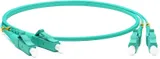 Патч-корд Hyperline FC-D2-503-LC/PR-LC/PR-H-3M-LSZH-AQ 2x50/125 OM3 LC дуплекс-LC дуплекс 3м LSZH аквамарин