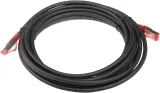 Патч-корд Hyperline PC-LPM-STP-RJ45-RJ45-C5e-5M-LSZH-BK F/UTP RJ-45 вил.-вилка RJ-45 кат.5E 5м черный LSZH 26AWG