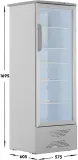 Холодильная витрина Бирюса Б-M310 1-нокамерн. серебристый (однокамерный)