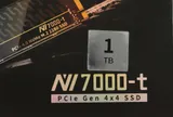 SSD накопитель Netac SSD NV7000-t 1TB PCIe 4 x4 M.2 2280 NVMe 3D NAND, R/W up to 7300/6600MB/s, OPS(R4K) 1000K/700K, TBW 640TB, slim heatspreader, 5y wty