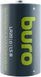 Батарея Buro Alkaline LR20 D 18000mAh (2шт) блистер