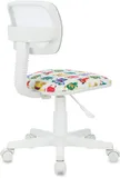 Кресло детское Бюрократ CH-W299 белый TW-15 сиденье мультиколор монстры сетка/ткань крестов. пластик