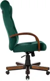 Кресло руководителя Бюрократ T-9928WALNUT Fabric зеленый Italia Green крестов. металл/дерево