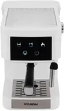 Кофеварка рожковая Hyundai HEM-3203 1000Вт белый/серебристый
