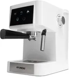 Кофеварка рожковая Hyundai HEM-3203 1000Вт белый/серебристый