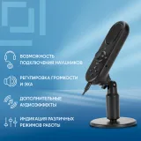 Микрофон проводной Оклик MP-M300 1.5м черный
