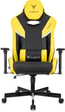 Кресло игровое Knight Thunder 5X черный/желтый эко.кожа крестов. металл