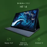 Планшет Digma Pro HIT 14 T606 (1.6) 8C RAM4Gb ROM128Gb 10.4" In-Cell 2000x1200 3G 4G Android 13 синий 13Mpix 5Mpix BT GPS WiFi Touch microSD 128Gb 7000mAh