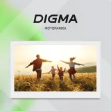 Фоторамка Digma 15.6" PF-1500 IPS 1920x1080 белый пластик ПДУ Видео