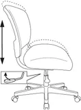 Кресло детское Бюрократ CH-W296NX светло-серый TW-02 Twist сетка/ткань крестов. пластик пластик белый