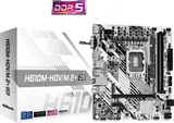 Материнская плата ASROCK H610M-HDV/M.2+ D5, LGA1700, H610, 2*DDR5, DP+D-Sub+HDMI, 4xSATA3 6.0, M.2 Socket, USB 3.2, USB 2.0, mATX;