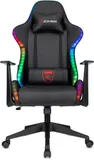 Кресло игровое Zombie GAME RGB черный эко.кожа/ткань крестов. пластик