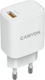 Сетевое зар./устр. Canyon CNE-CHA18W 18W 3A (PD+QC) USB Type-C универсальное белый