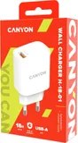 Сетевое зар./устр. Canyon CNE-CHA18W 18W 3A (PD+QC) USB Type-C универсальное белый