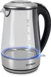 Чайник электрический Hyundai HYK-G8406 1.7л. 2200Вт прозрачный/черный (корпус: (HYK-G8406)