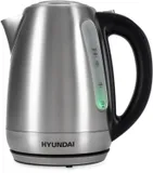 Чайник электрический Hyundai HYK-S8408 1.7л. 2200Вт серебристый матовый/черный (корпус: нержавеющая сталь)