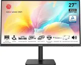 Монитор MSI Modern MD272QXP 27" 16:9 WQHD(2560x1440) IPS Flat,1ms(MPRT),HDR 400,1000:1,100M:1,400nit,178/178,HDMI,DP,2xUSB Type-A,USB Type-B,USB Type-C,Speaker,Tilt,Swivel,Height,Pivot,100Hz,Black,1y war-ty
