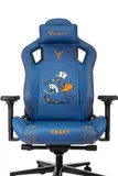 Кресло игровое Knight Craft Dragon синий эко.кожа крестов. металл