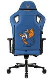 Кресло игровое Knight Craft Dragon синий эко.кожа крестов. металл