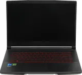 Ноутбук MSI GF63 Thin 12UCX-1037XRU Core i5 12450H 16Gb SSD256Gb NVIDIA GeForce RTX 2050 4Gb 15.6" IPS FHD (1920x1080) Free DOS black WiFi BT Cam (9S7-16R821-1037)