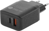 Сетевое зар./устр. Wiiix UNNK-4-2-02-QCPD-B 20W 3A (PD+QC) USB-C/USB-A черный