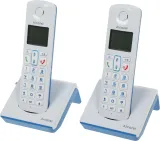 Р/Телефон Dect Alcatel S230 Duo ru white белый (труб. в компл.:2шт) АОН