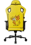 Кресло игровое Knight Craft Dragon желтый эко.кожа крестов. металл
