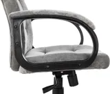 Кресло руководителя Бюрократ CH 002 Fabric серый Light-19 крестов. пластик