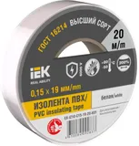 Изолента IEK Mixtape 7 EX-IZ10-C15-19-20-K01 ш.19мм 20м белый (упак.:1шт)
