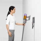 Пылесос ручной Dyson V12 Detect Slim Absolute (SV46) 545Вт желтый/никель