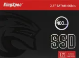 Твердотельный накопитель KingSpec SSD 480GB SATA III 2.5" R550/W500MB/s 3D TLC MTBF 1M 120TBW