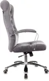 Кресло руководителя Бюрократ T-9928SL Fabric серый Italia 26 крестов. металл хром